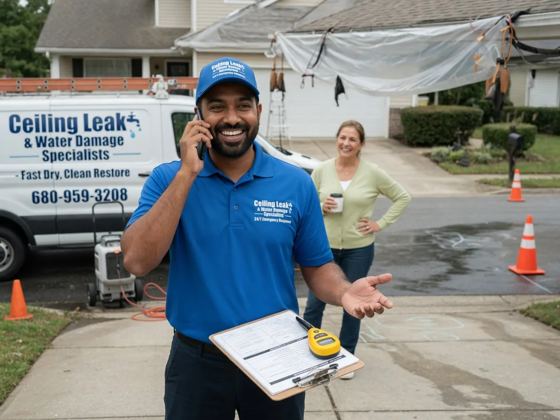 Ceiling Leak Cleanup Rockwall, TX FAQs